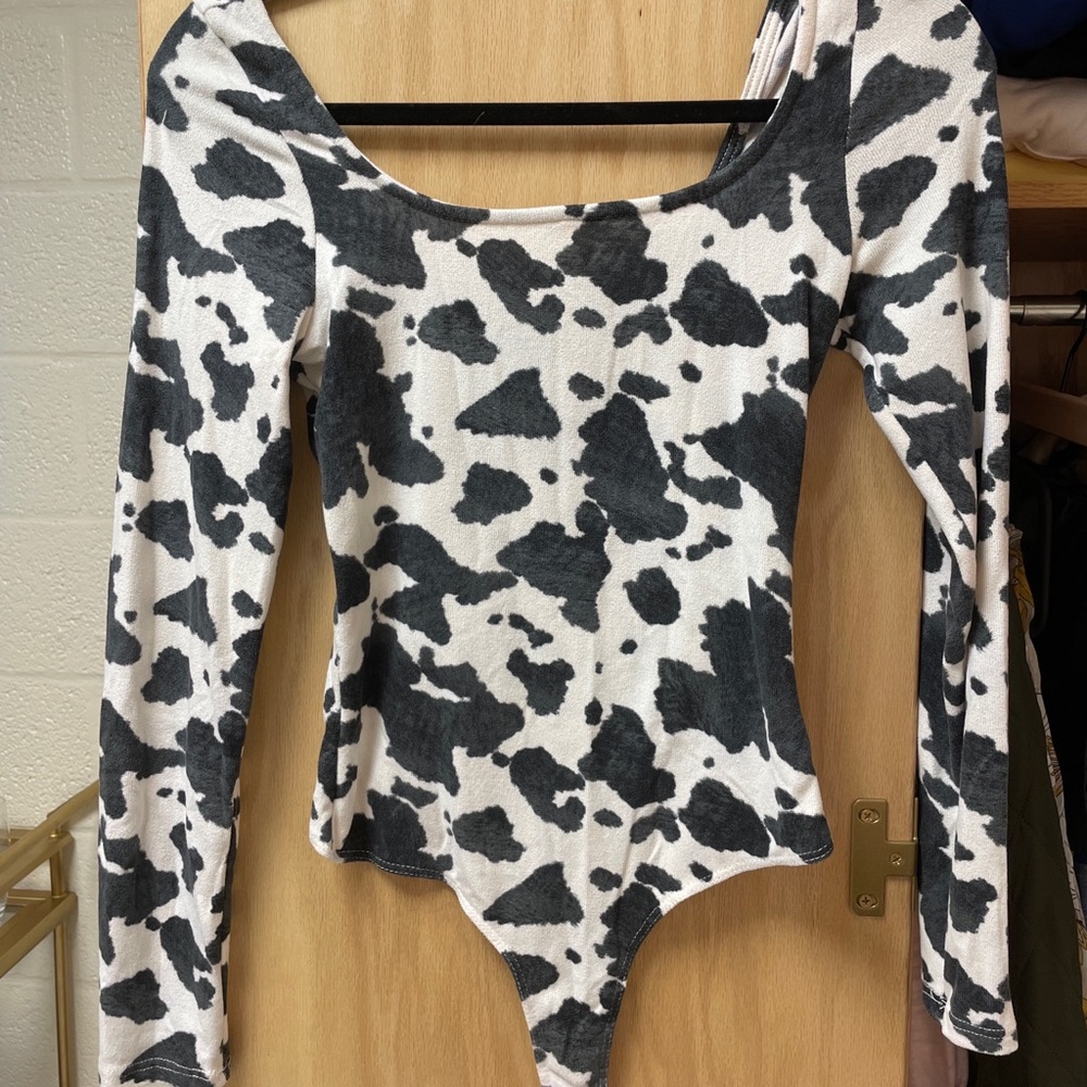 Altar’d State Cow Print Bodysuit